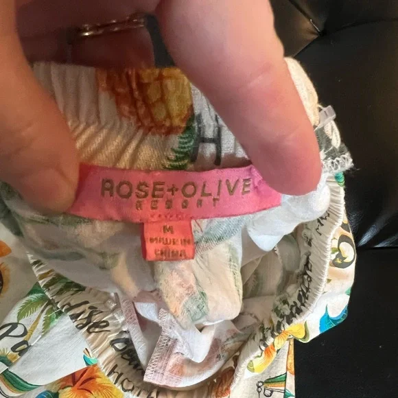 Rose & Olive Vibrant Floral Wide Leg Pants - -Who’s ready for a cruise! - Picture 5 of 5